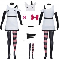 Hazbin Hotel Vaggie Halloween White Cosplay Costume Full Set