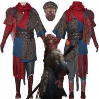 Black Myth:WuKong The Destined One Folk Opera Armor Cosplay Costume  