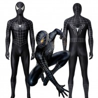 Spider-Man 3 Black Spider-Man Peter Parker Halloween Cosplay Costume
