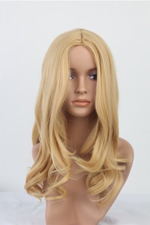 45cm Golden Curly Guilty Crown Kuhouin Arisa Cosplay Wig AC001016