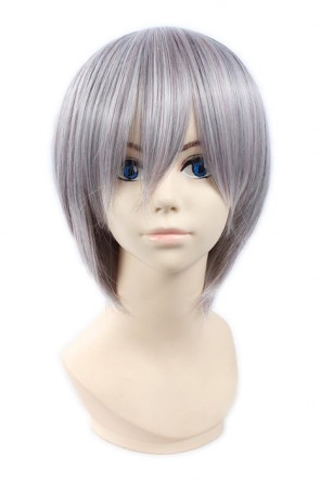 25cm Grey Short Vampire Knight Zero Kiryuu Cosplay Wig AC00228