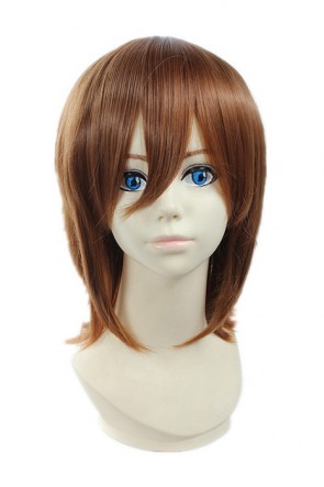 40cm Brown Straight Vampire Knight Eagle Takamiya Kaito Cosplay Wig AC00229