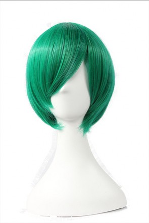 30cm Green Straight Hitman Reborn Fran Cosplay Wig AC001094