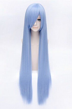 100cm Blue Straight Hitman Reborn Bluebell Cosplay Wig AC001095
