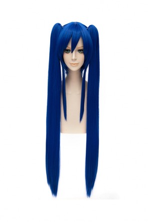 100cm Blue Bunches Straight Fairy Tail Wendy Marvell Cosplay Wig AC0056