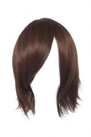 35cm Brown Curly Hakuouki Okita Souji Cosplay Wig GC00381
