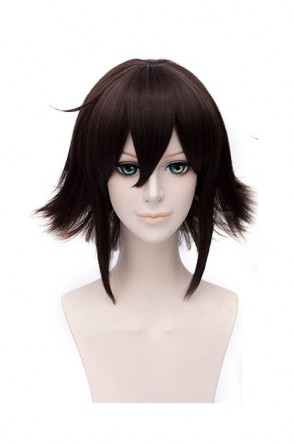 30cm Brown Hakuouki Okita Souji Cosplay Wig GC00382