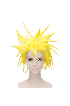 30cm Yellow Dragon Ball Vegeta Cosplay Wig AC00290