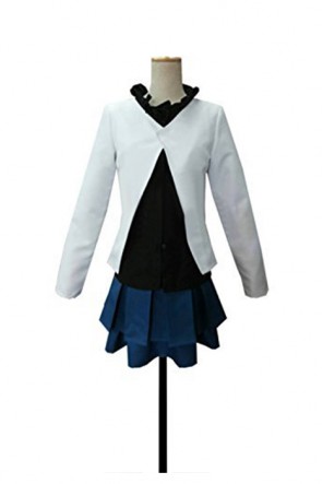 The Future Diary Yuno Gasai White Uniform Cosplay Costume AC001140