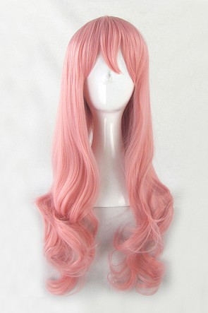 65cm Pink Curly AKB0048 Aida Orine Cosplay Wig AC001027