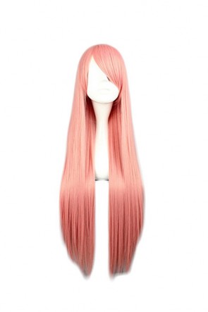 80cm Straight Pink Pandora Hearts Charlotte Baskabiru Cosplay Wig AC001261