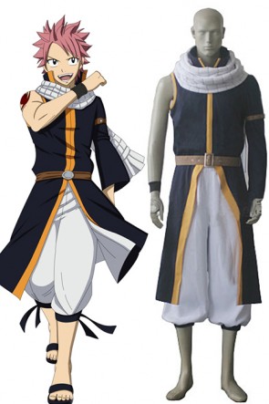 Fairy Tail Dragon Slayers Natsu Dragneel After Seven Years Cosplay Costume AC0012