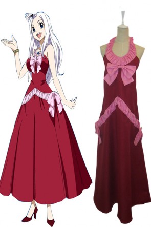 Fairy Tail Mirajane Strauss Evening dress Cosplay Costume AC0010