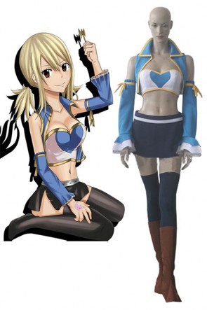 Fairy Tail Lucy Heartfilia After Seven Years Cosplay Costume AC0026