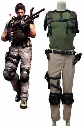 Resident Evil 5 Chris Cosplay Costume GC00133
