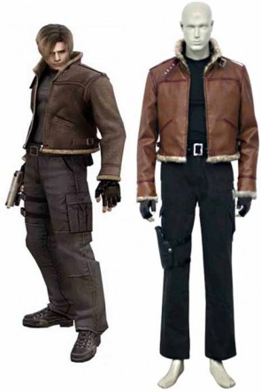 Resident Evil 4 Leon S. Kennedy Cosplay Costume GC00136