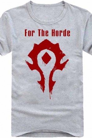 World of Warcraft Horde Men's Grey Short Sleeve  GC00173