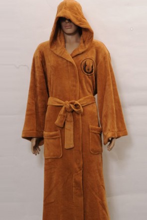 Star Wars Jedi Robe Brown Coral Fleece Cosplay Costume MC00156