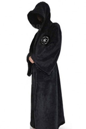 Star Wars Jedi Robe Black Coral Fleece Cosplay Costume MC00158