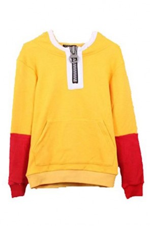 One Punch Man Saitama Zipper Hoodie Sweater Cosplay Costumes AC00953