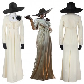 Resident Evil Village Alcina Dimitrescu Lady Halloween Cosplay Costume