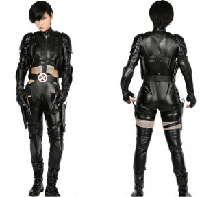 X-Men Deadpool 2 Domino Cosplay Costume Handmade Full Set