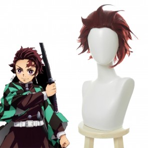 Demon Slayer Tanjiro Kamado Brown Cosplay Wigs