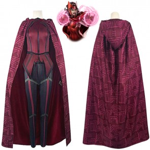 Wanda Vision Scarlet Witch Costume Halloween Outfit Cosplay Costume