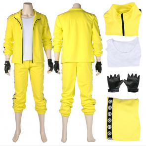 PUBG Yellow Tracksuit Set Battle Royale Halloween Cosplay Costume