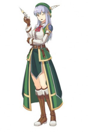 The Legend Of Heroes Aiou Leah Green Dress Suit Cosplay Costume GC00263