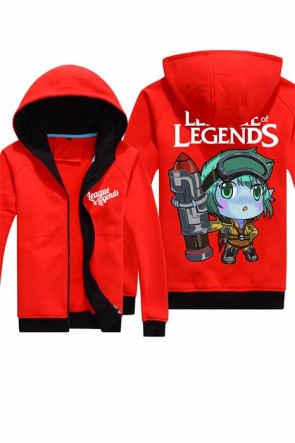 League Of Legends The Megling Gunner Tristana Men's Long Sleeve Coat  GC00242
