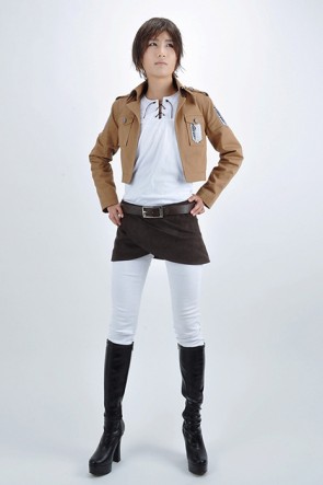 Attack On Titan Eren Jaeger The Recon Corps Uniform Cosplay Costume AC00103