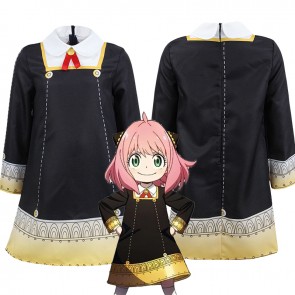 Spy x Family Anya Forger Black Dress Halloween Cosplay Costume