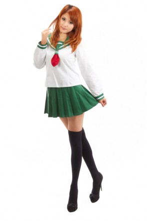 InuYasha Higurashi Kagome Winter School Uniform Cosplay Costume AC00155