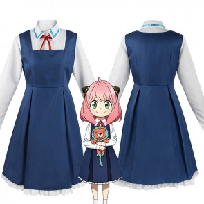 Spy x Family Anya Forger Blue Dress Halloween Cosplay Costume