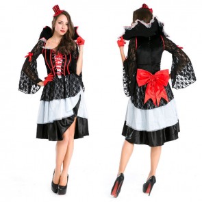 Halloween luxury Queen Pirate Vampire Demon Cosplay Costume
