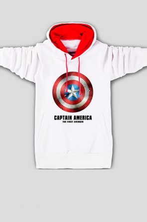 Captain America Man's Long Sleeve Coat MC00205