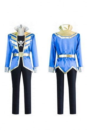 Kaizoku Sentai Gokaiger Blue Cosplay Costume AC001389