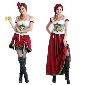 Oktoberfest Beer Cafe Waiter Halloween Stage Cosplay Costume