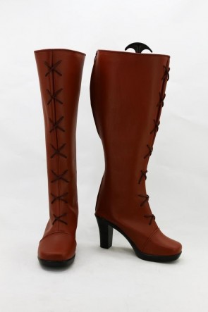 The Legend Of Heroes Red And Brown Boots Cosplay Shoes GC00272