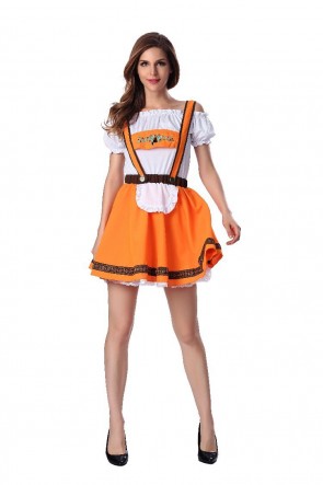 Halloween German Oktoberfest Khaki Beer Wear Cosplay Costume