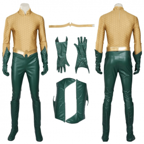 Aquaman Arthur Curry Halloween Cosplay Costume Full Suit