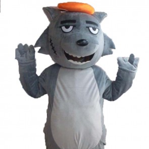 Grey Wolf Mascot Costume MC001