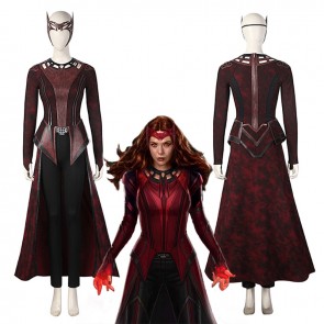 Doctor Strange in the Multiverse of Madness Crazy Scarlet Witch Deluxe Halloween Cosplay Costume