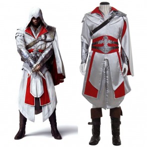 Assassin's Creed Brotherhood Ezio Auditore Halloween Cosplay Costume