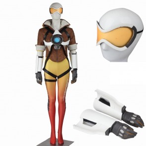 Overwatch Tracer Lena Oxton Yellow Cosplay Costume ACOW004