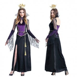 Halloween Queen With Vampire Earl Witch Demon Cosplay Costume