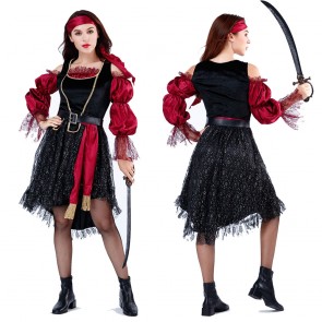 Adult Women's Pirate Halloween Dress Cosplay Costume