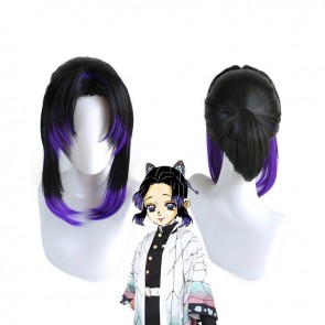 Demon Slayer Shinobu Kocho Halloween Black Cosplay Wigs