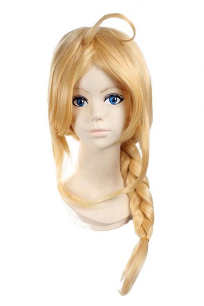 Fullmetal Alchemist Edward Elric 45cm Long Golden Cosplay Wig AC00933